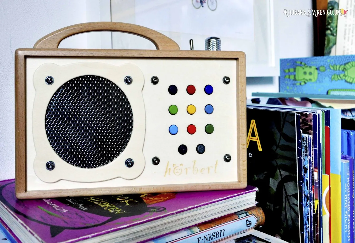 hörbert Le lecteur MP3 pour enfant, durable en bois avec arrêt automatique